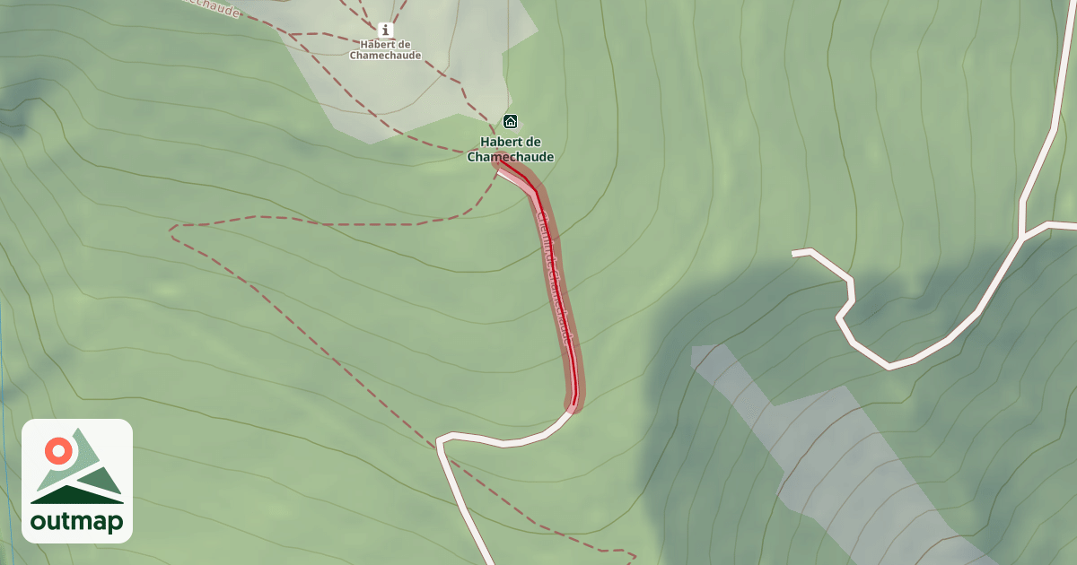 Map of Chemin de Chamechaude