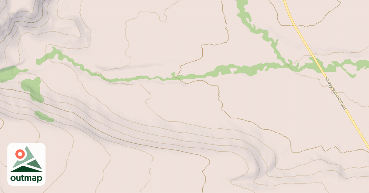 Map of CABIN CREEK WEST