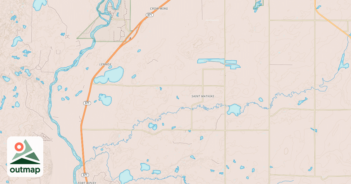 Map of Crow Wing Southern Loop