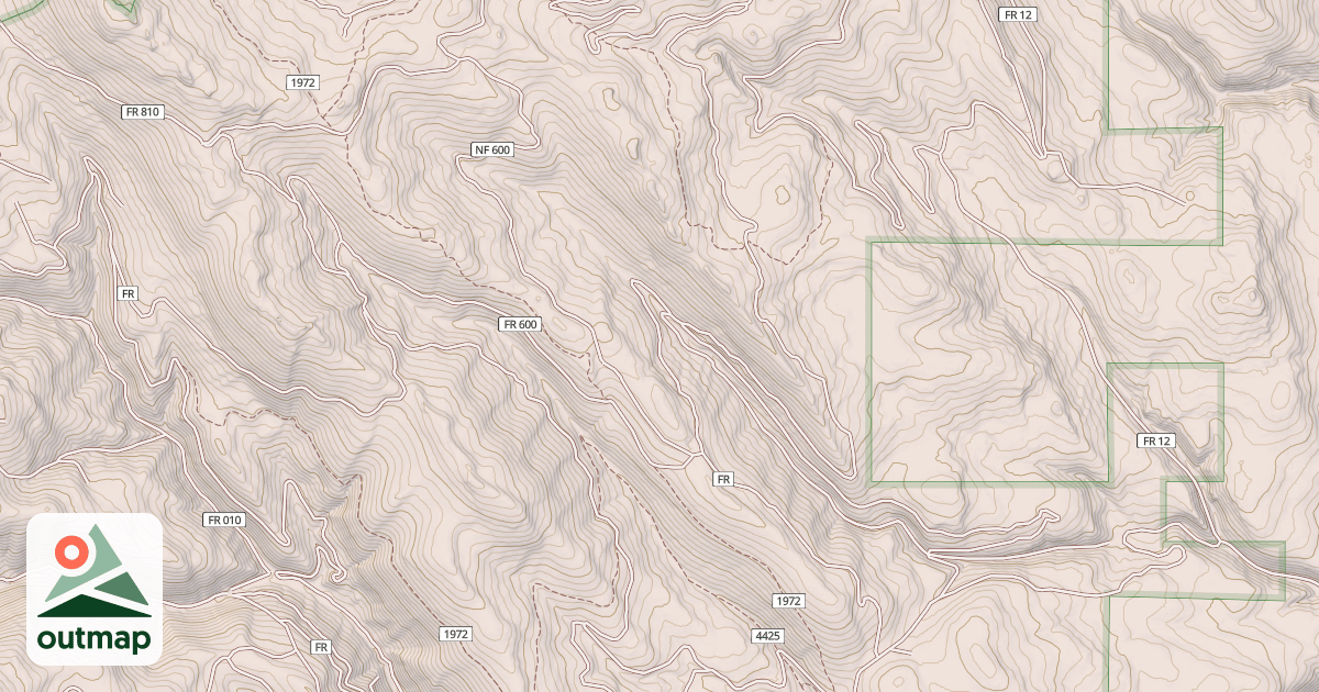 Map of USFS National Forest System Roads {7DD3F989-D4D5-4D45-A277-C6DC32E160B1}