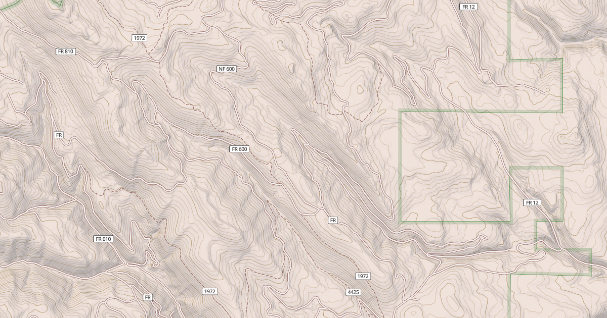 Map preview of USFS National Forest System Roads {7DD3F989-D4D5-4D45-A277-C6DC32E160B1}