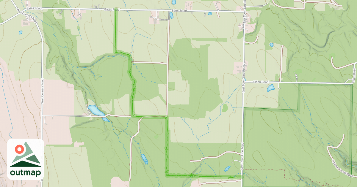 Map of Fred J. Cusimano Westside Overland Trail