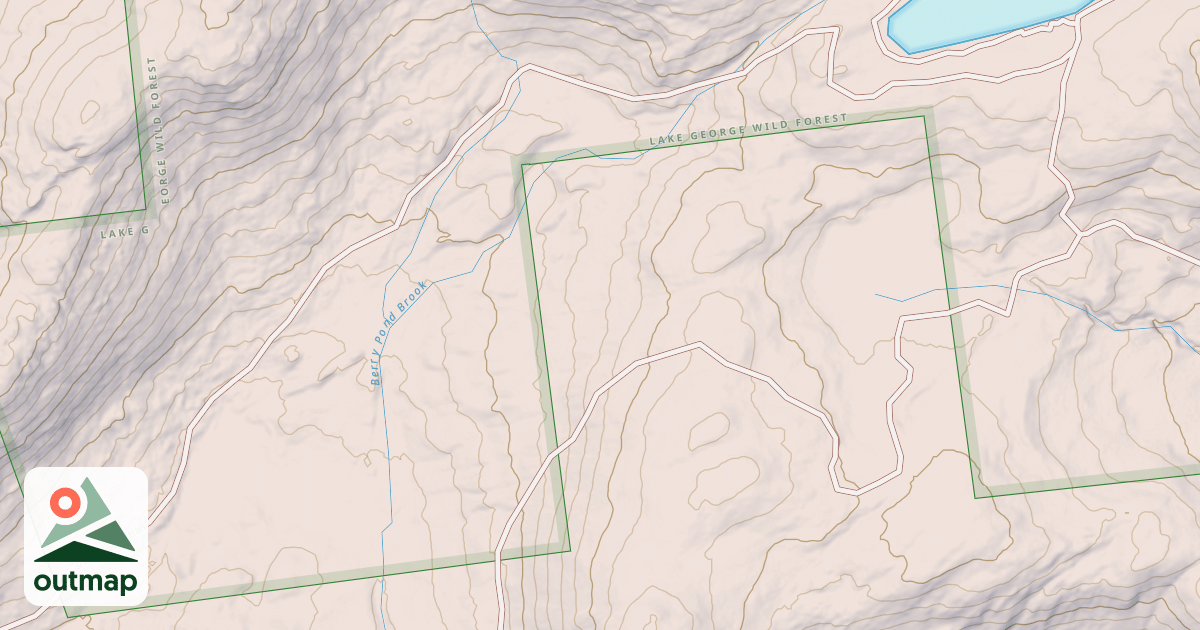 Map of Berry Pond Trail Network