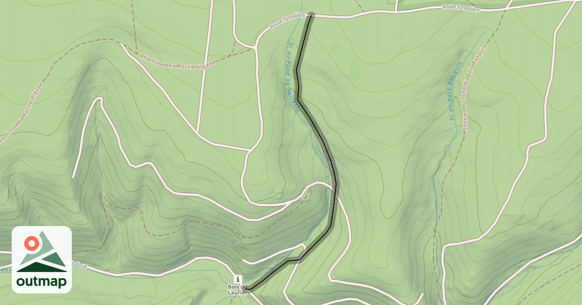 Map of Sentier du Fond de la Mairesse