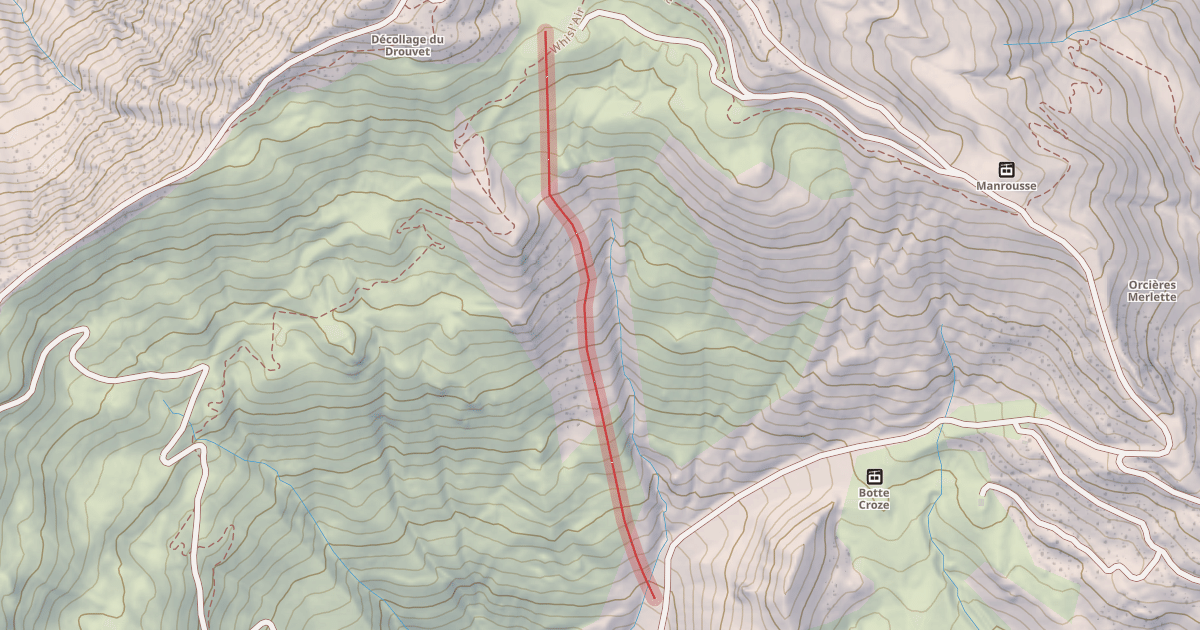 Map preview of Les Portettes