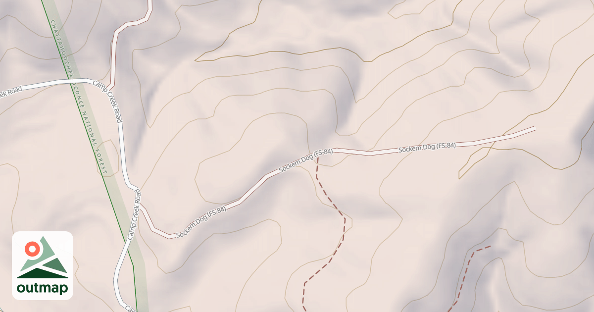 Map of SOCKEM DOG