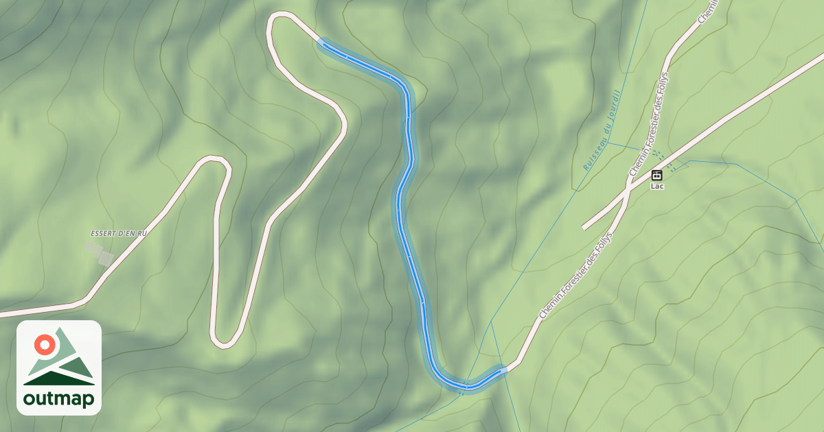 Map of Chemin Forestier des Follys