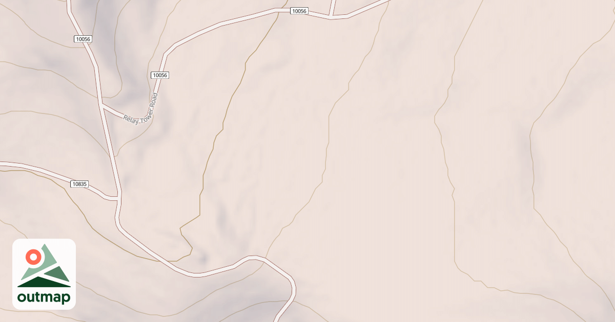Map of BASSET SPRINGS TO RELAY TOWER