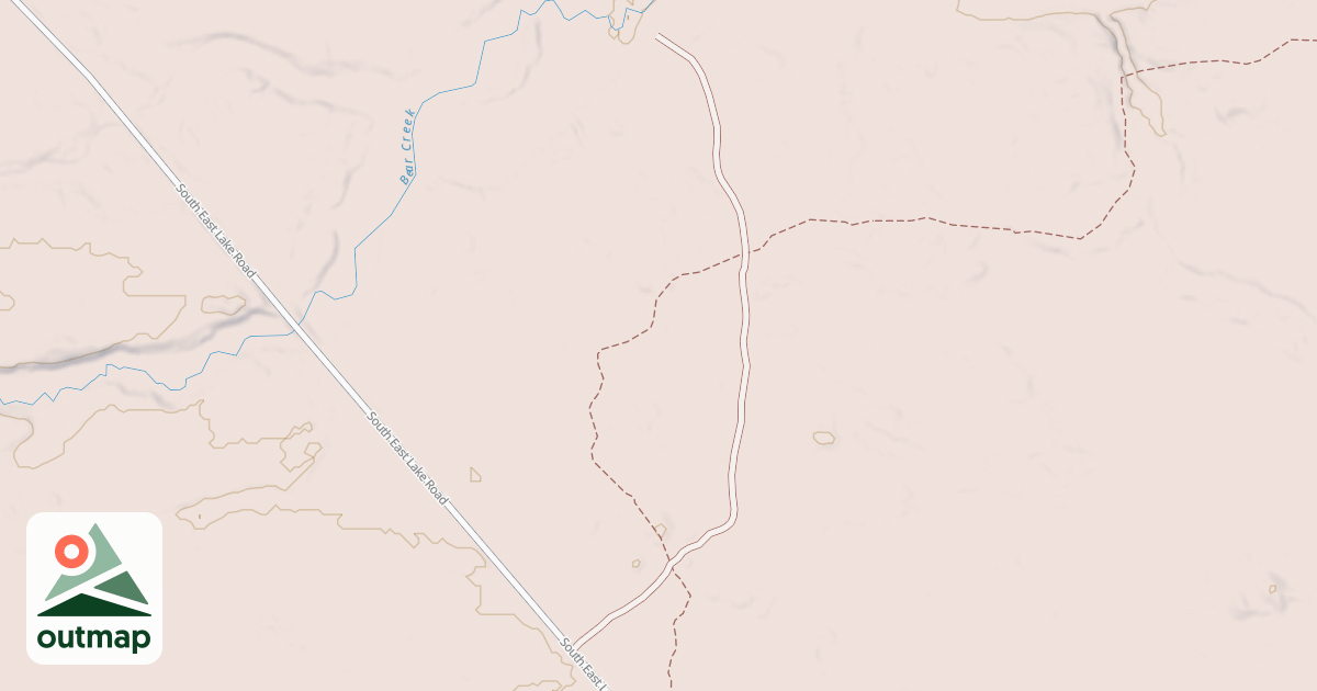 Map of BEAR CREEK POND
