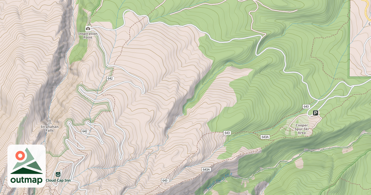 Map of CLOUD CAP ROAD