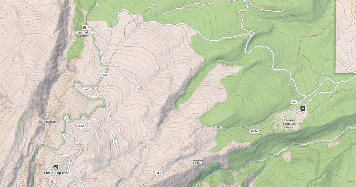 Map preview of CLOUD CAP ROAD