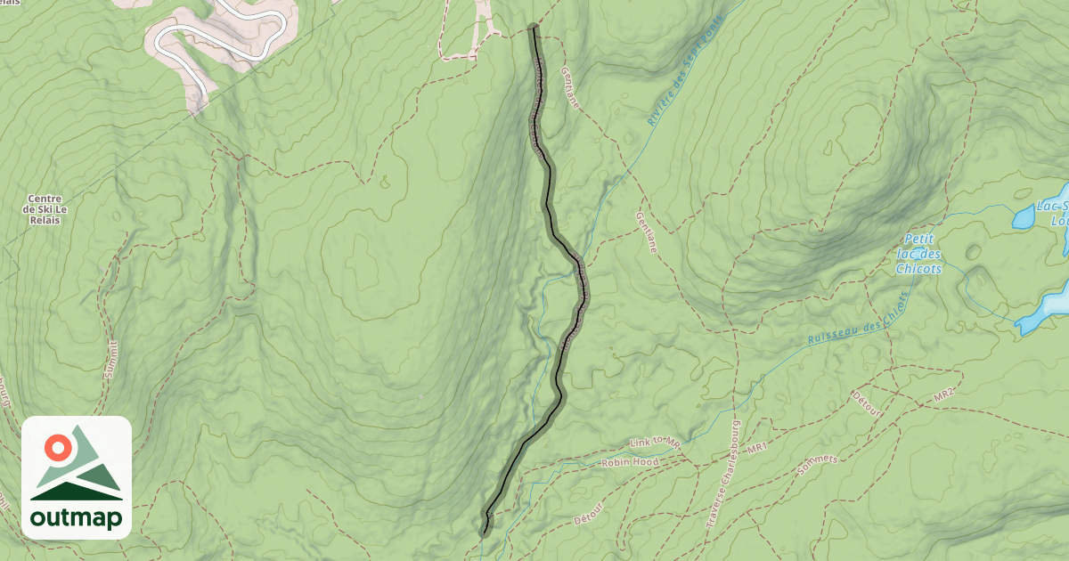 Map of Montee de la Cabane