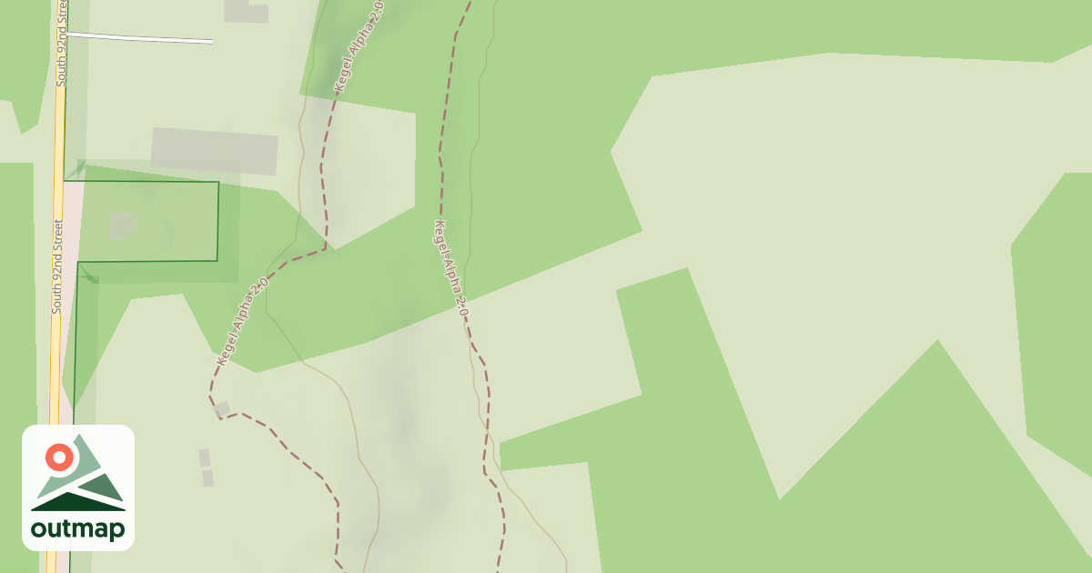 Map of Whitnall Park Toboggan Run