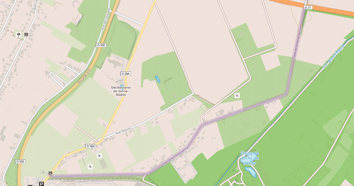 Map preview of Rue de la Porte de Fer