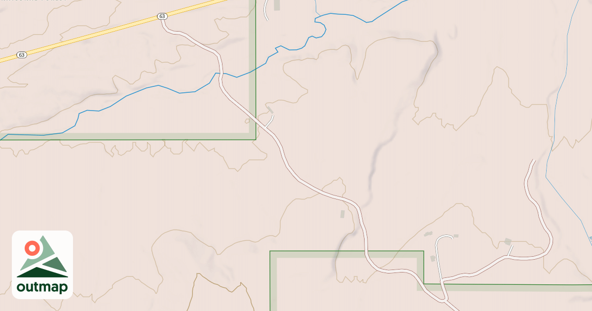 Map of BRUSHY CREEK
