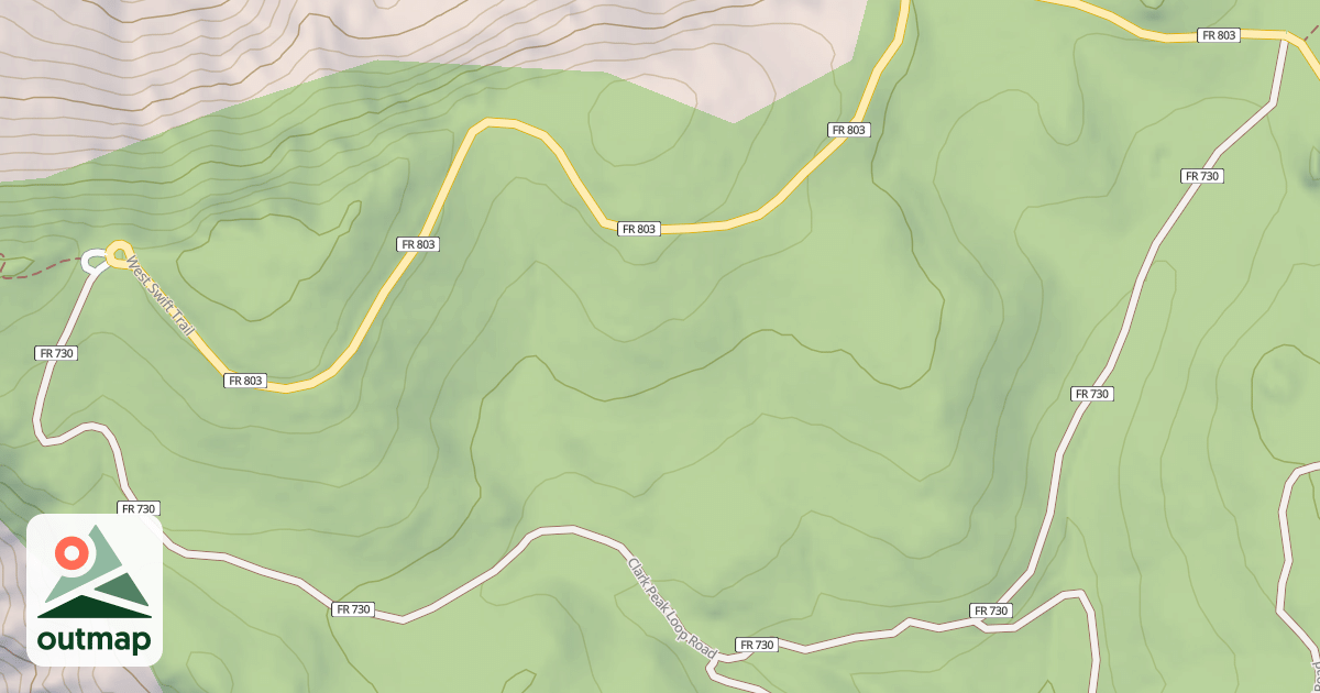 Map of CLARK PEAK LOOP