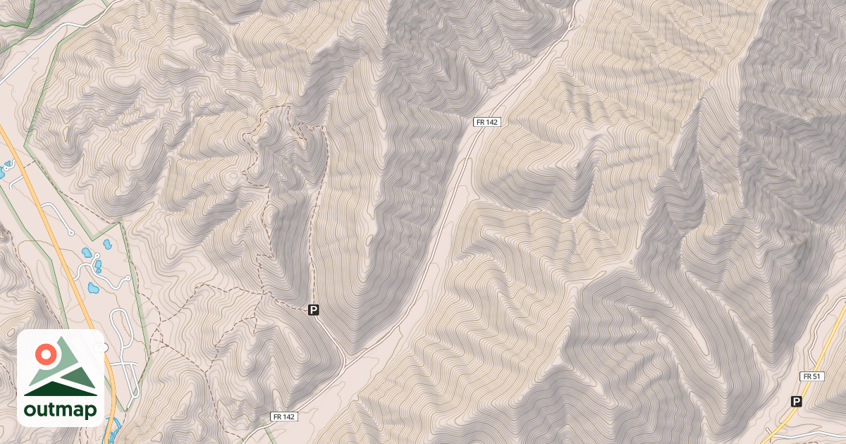 Map of LAKE CR