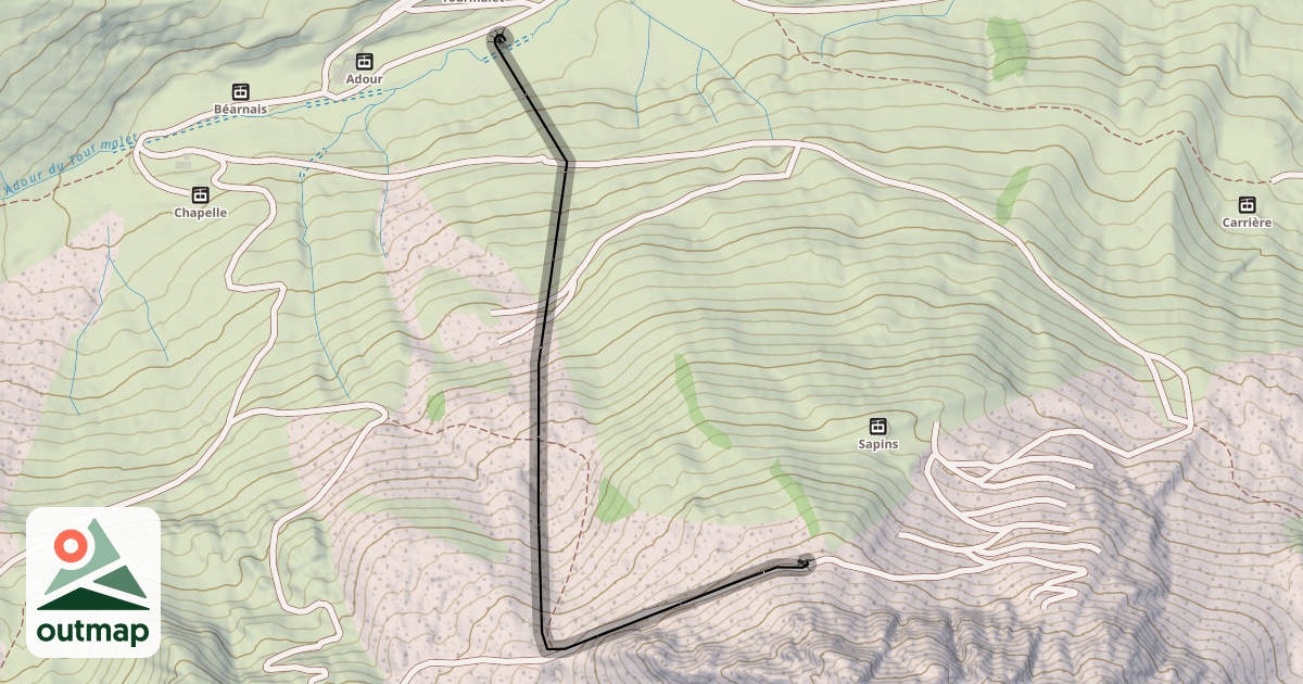 Map of Prade Verde