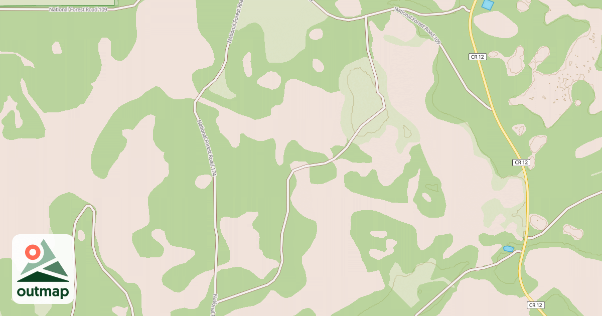 Map of USFS Motor Vehicle Use Map Roads {62AD2781-A315-4A6D-9514-225C38238597}