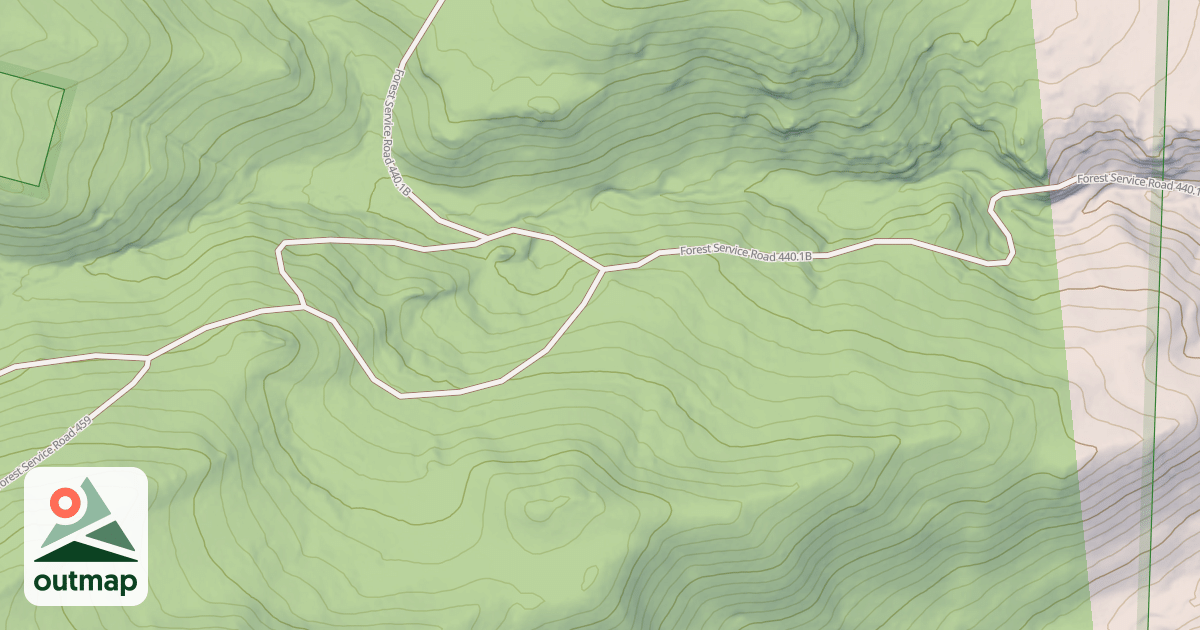 Map of BLOWDOWN ROAD