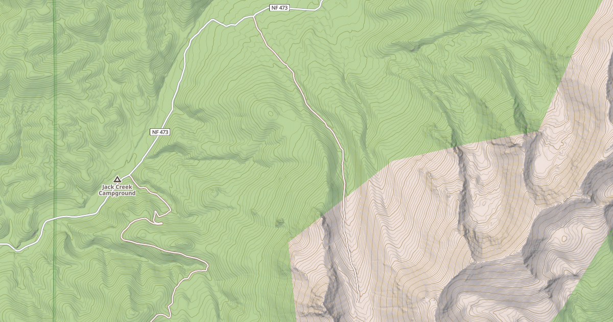 Map preview of CHICKEN CREEK ROUTE