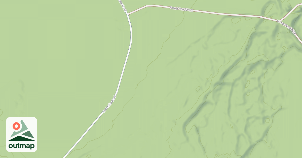 Map of USFS Motor Vehicle Use Map Trails 19608