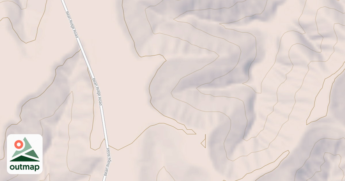 Map of BEAN RIDGE SPUR 1