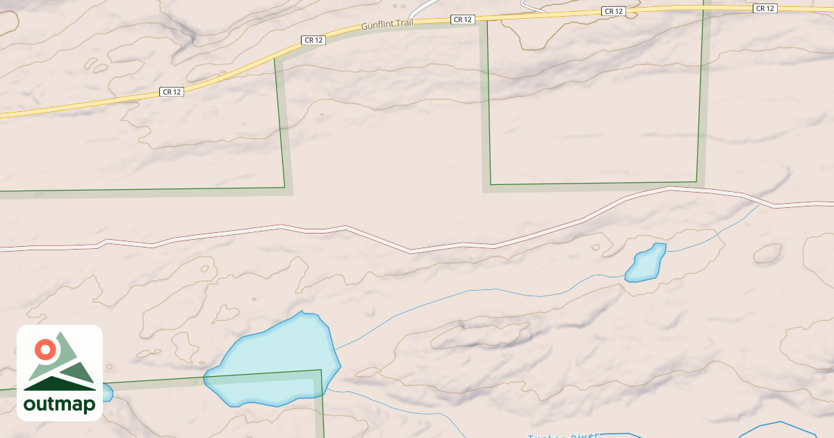Map of GUNFLINT SNOWMOBILE