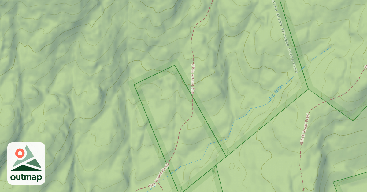 Map of Dry Brook Trail