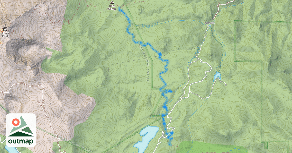 Map of Lake Moraine