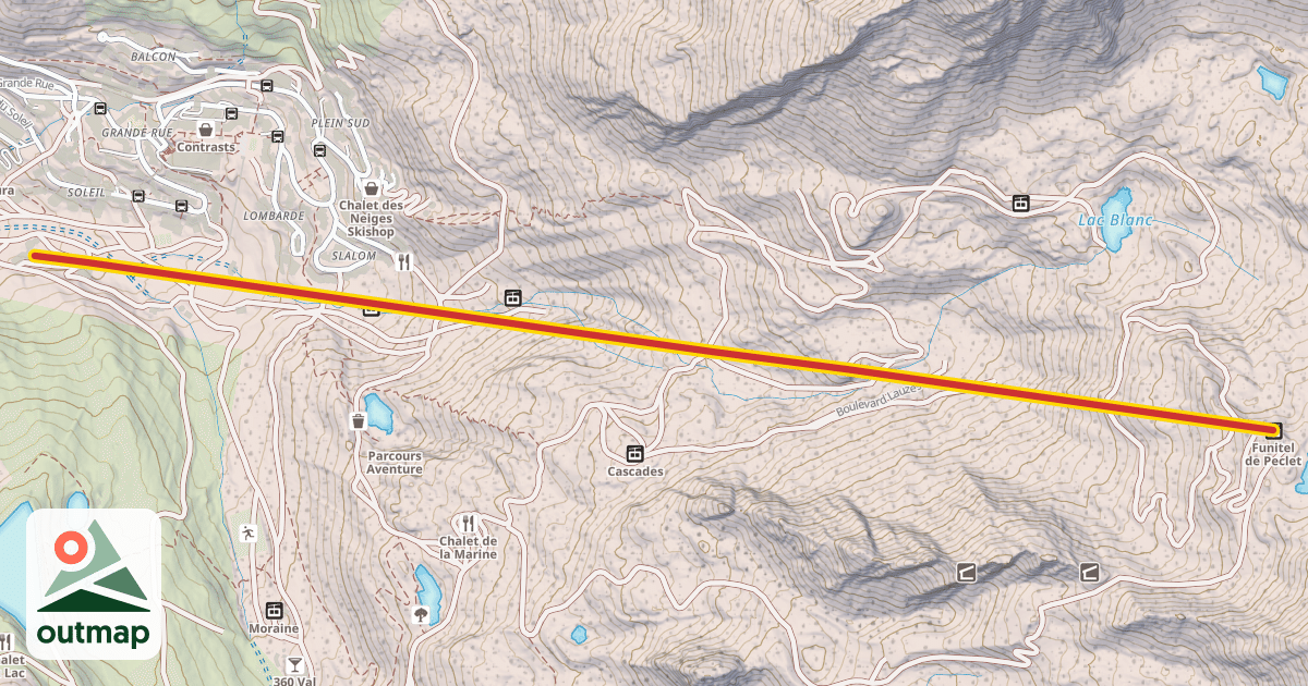 Map of Funitel Péclet