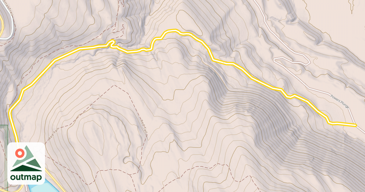 Map of Winthrop Trail (Upper)