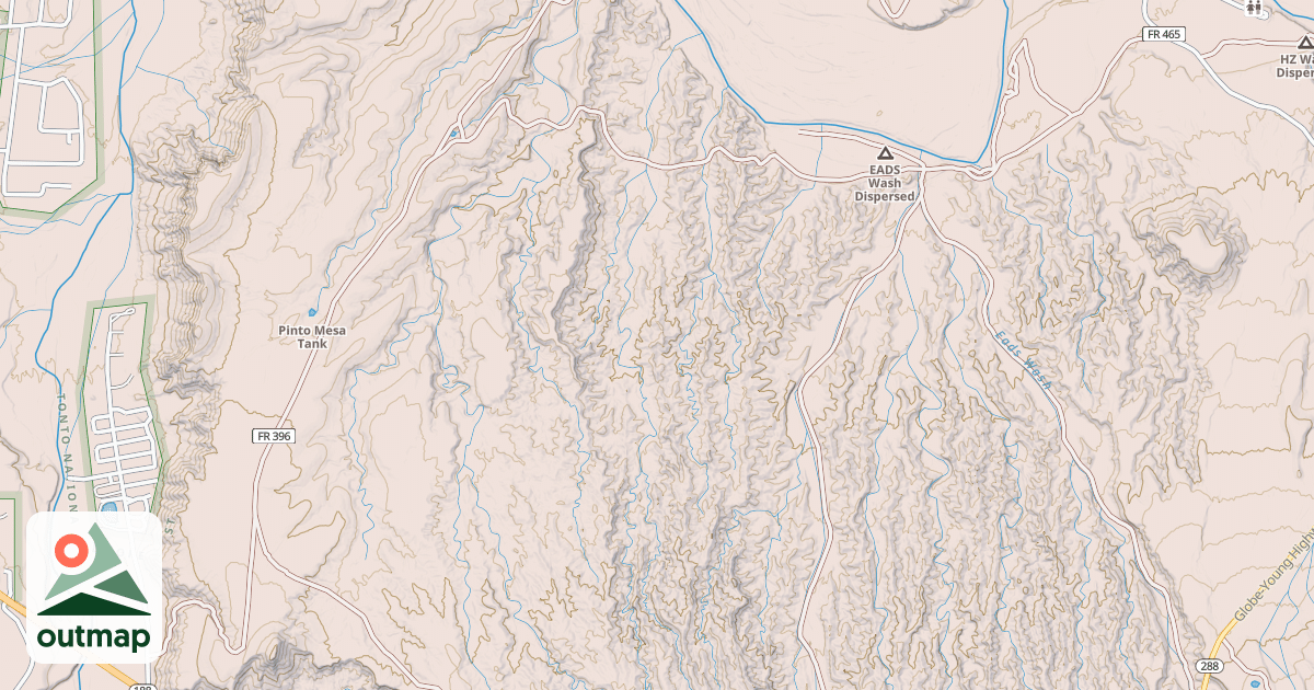 Map of EADES WASH / RIVER ACCESS