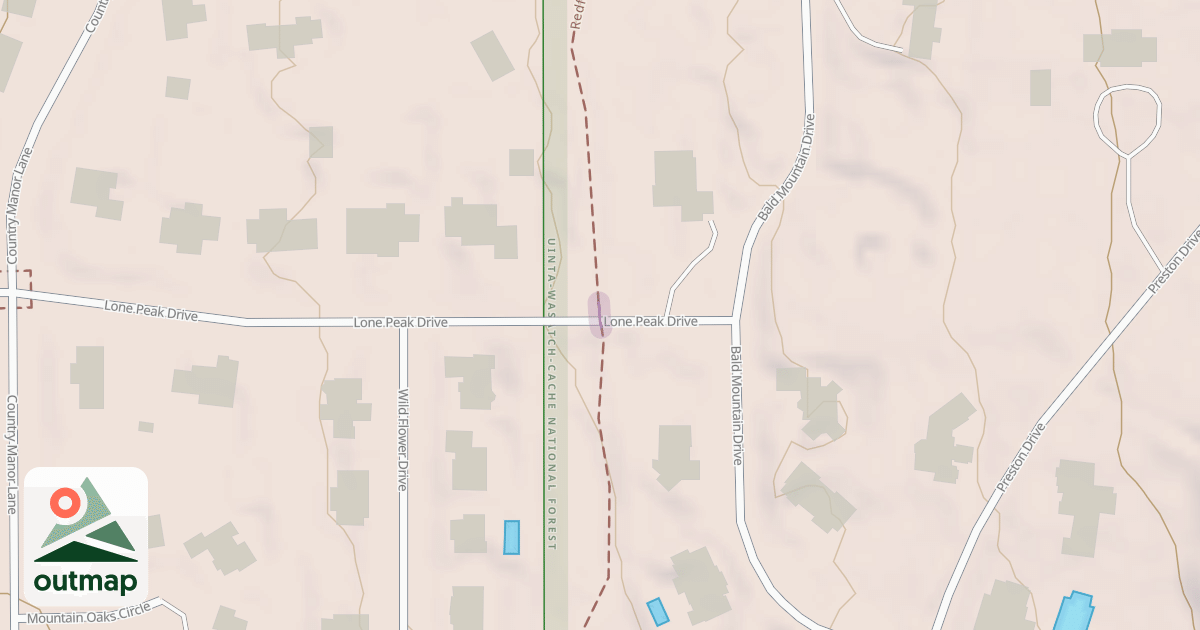 Map of Redford Run