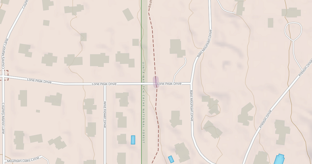 Map preview of Redford Run