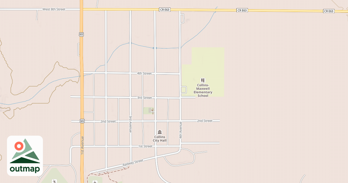 Map of Paved Trails