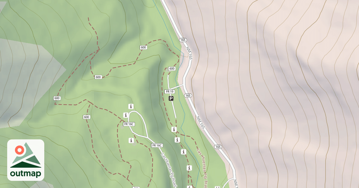 Map of LOWER LAS HUERTAS
