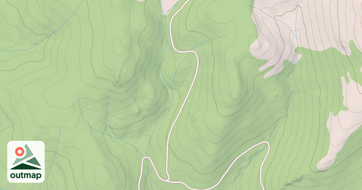 Map of CARMEN VALLEY SPUR