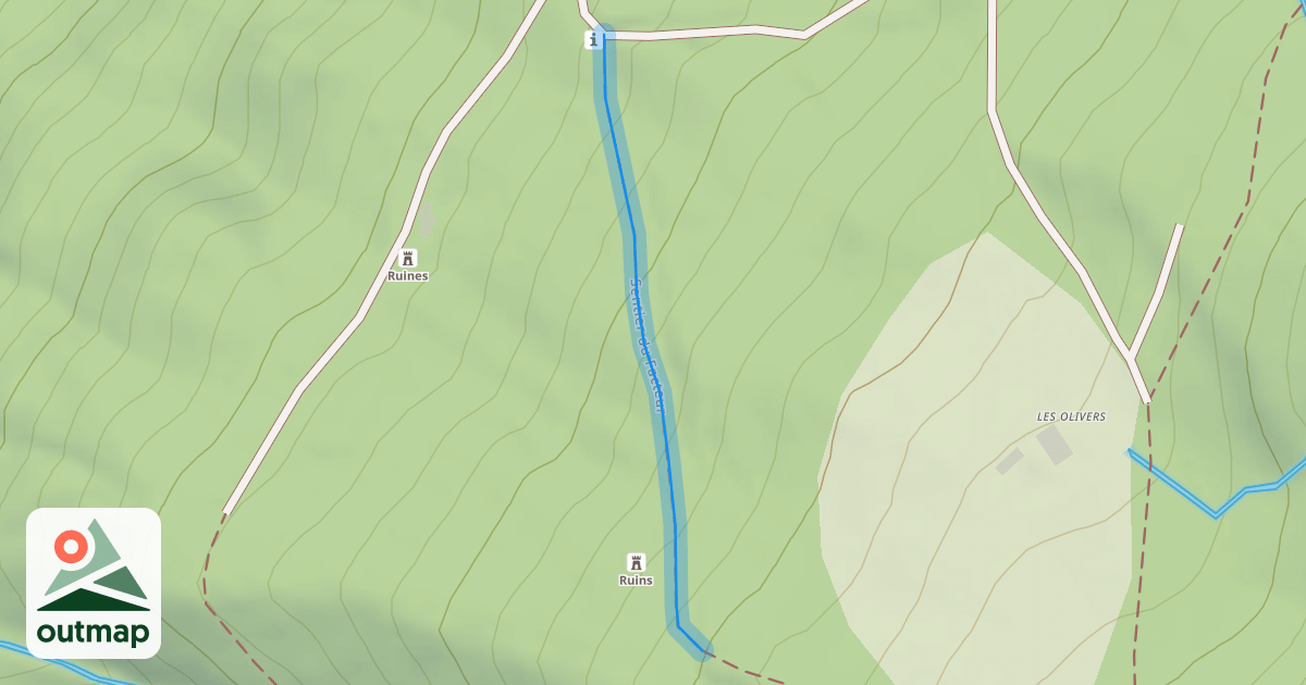 Map of Sentier du Facteur
