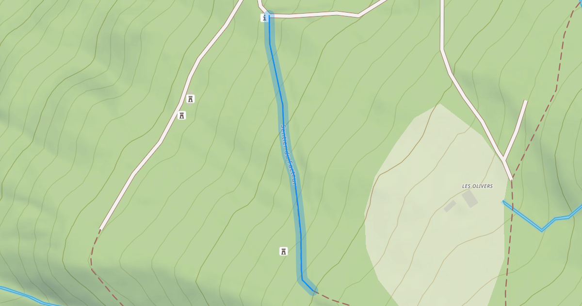 Map preview of Sentier du Facteur