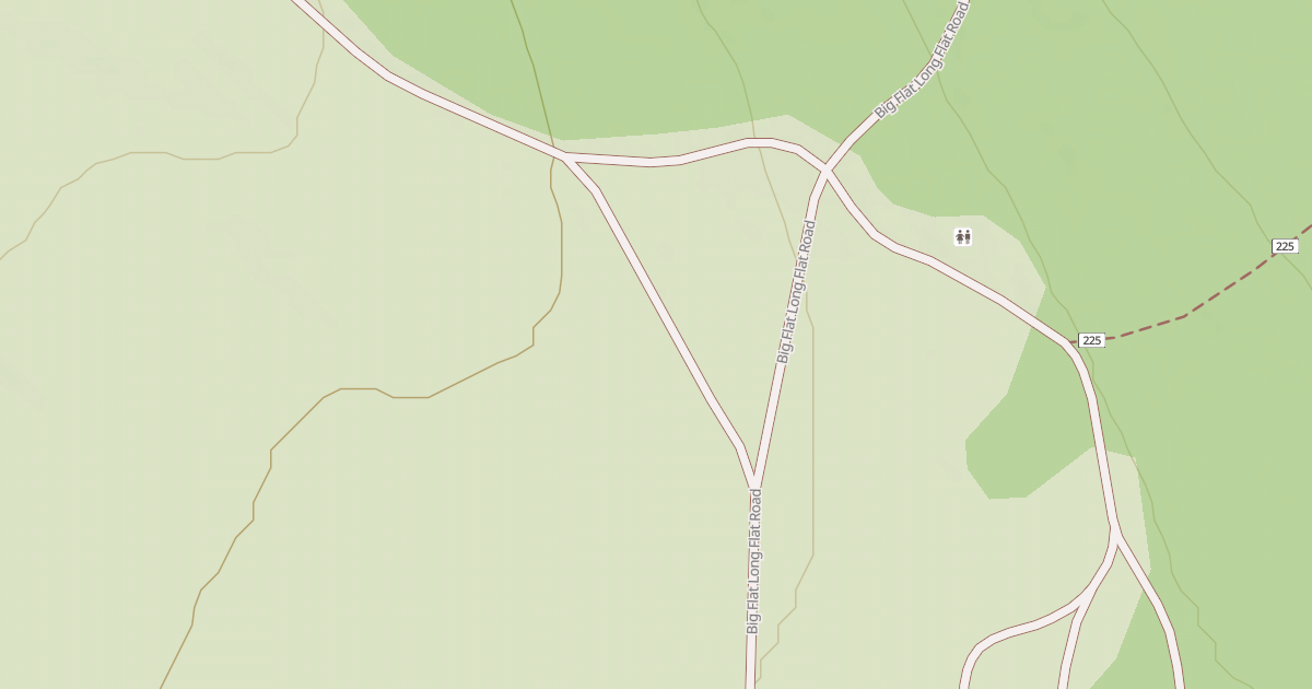 Map preview of USFS National Forest System Roads {07A55B6C-192B-4EB4-8016-8273DCF9A4C6}