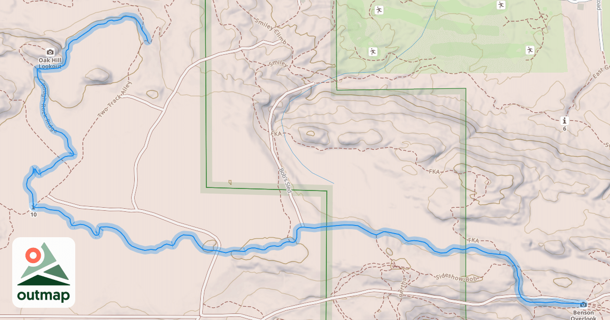 Map of Rough Rock Ridge