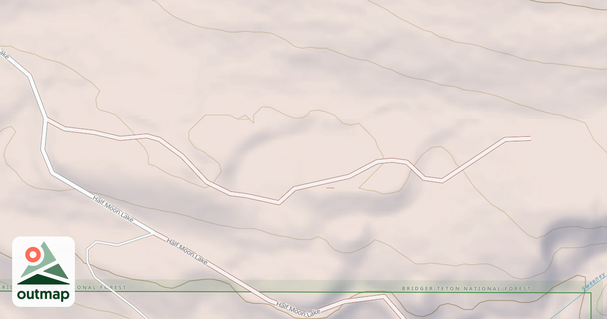 Map of HALF MOON LAKE