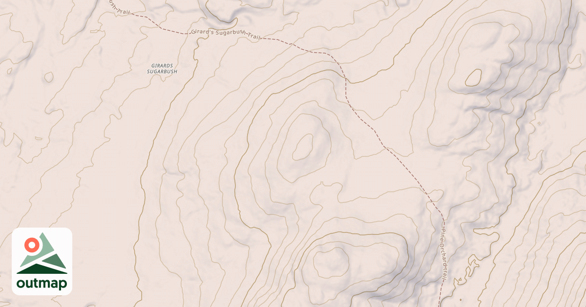 Map of Girard's Sugarbush Trail