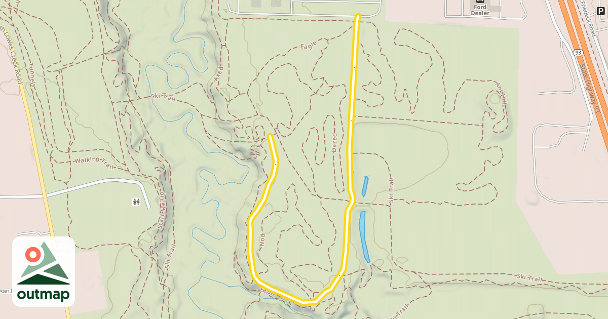 Map of Ski Trail