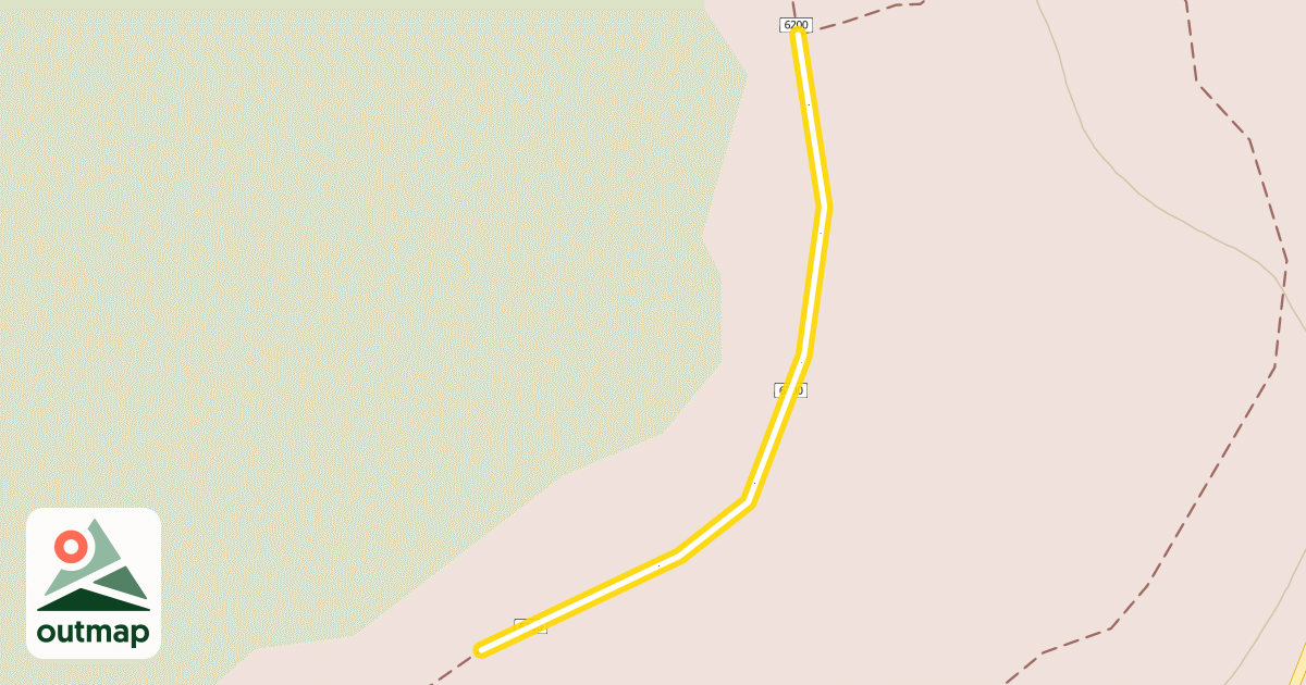 Map of High Lakes Trail #6200