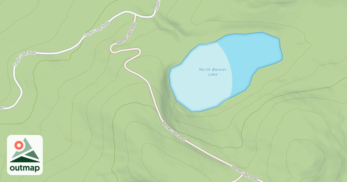 Map of BANNER LAKE ROAD