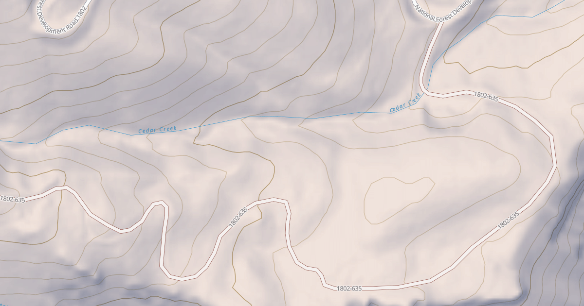 Map preview of USFS National Forest System Roads {EC406165-F085-4CF2-95AA-211834A51597}