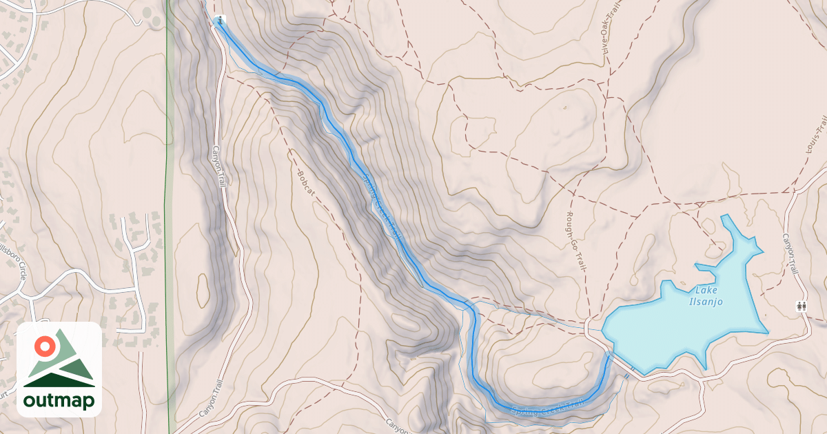 Map of Spring Creek Trail