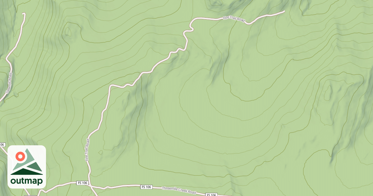 Map of FIRE TRAIL ROAD